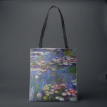 Water Lily Pond, Monet Tote Bag<br><div class="desc">Oscar-Claude Monet (14 November 1840 – 5 December 1926) was a French painter, a founder of French Impressionist painting and the most consistent and prolific practitioner of the movement's philosophy of expressing one's perceptions before nature, especially as applied to plein air landscape painting. The term ""Impressionism"" is derived from the...</div>