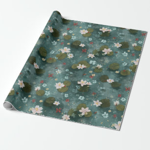 Water Lily Pond Wrapping Paper