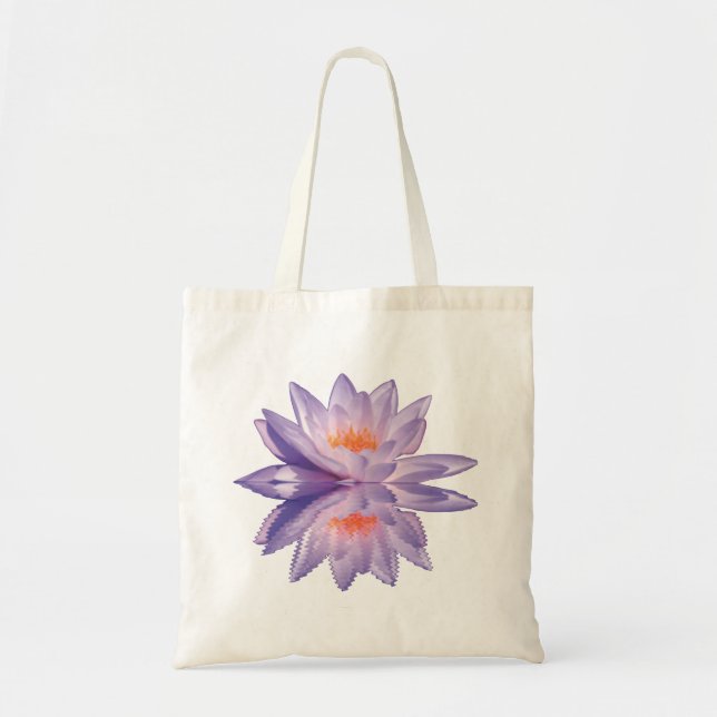Water Lily Reflection Tote Bag (Front)