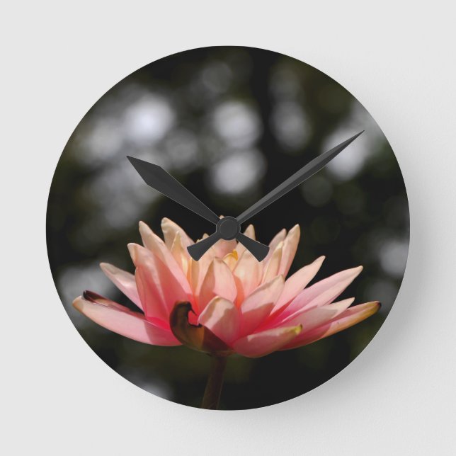 Water Lily Round Clock (Front)