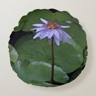 Water Lily Round Cushion