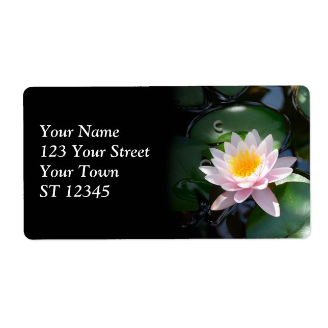 Water Lily Shipping Label (Front)