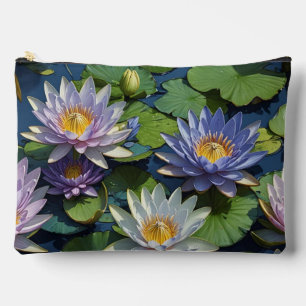 Water Lily vibrant flower Accessory Pouch