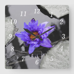 Water Lily Wall Clock