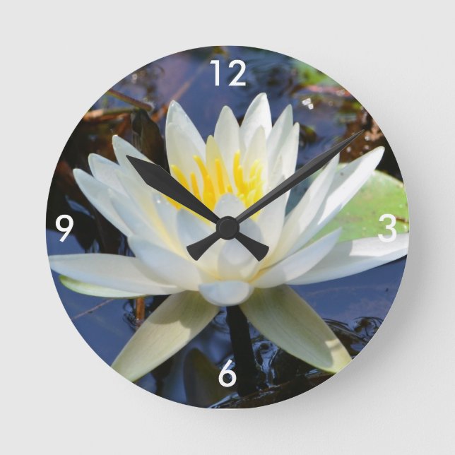 Water Lily Wall Clock (Front)