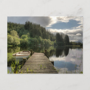 Water Loch Ard Trossachs National Park Postcard