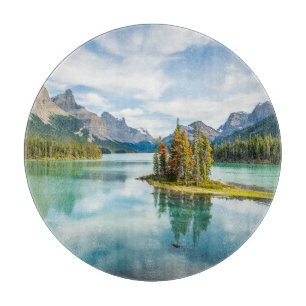 Water Maligne Lake, Jasper National Park, Canada Cutting Board
