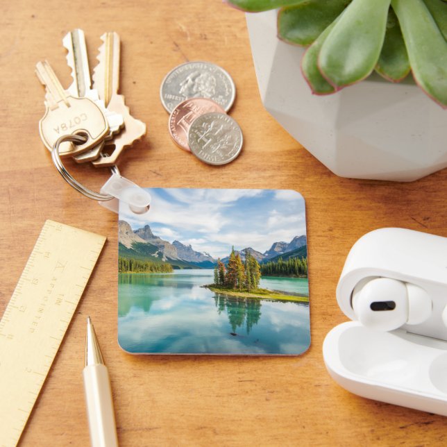 Water | Maligne Lake, Jasper National Park, Canada Key Ring (Desk)