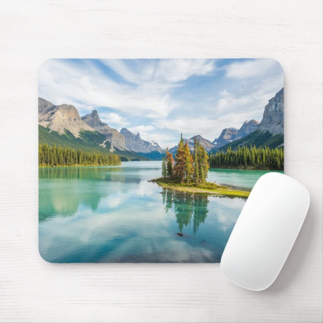 Water | Maligne Lake, Jasper National Park, Canada Mouse Pad (With Mouse)
