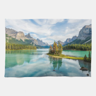 Water   Maligne Lake, Jasper National Park, Canada Tea Towel