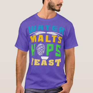 Water Malts Hop Yeast classique 2 T-Shirt
