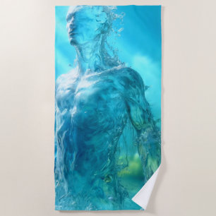 Water Man Beach Towel