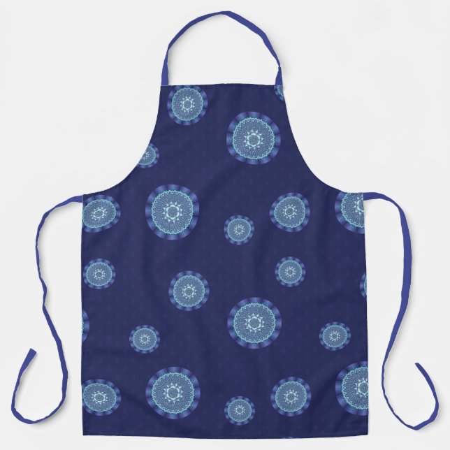 Water Mandala All-Over Print Apron (Front)