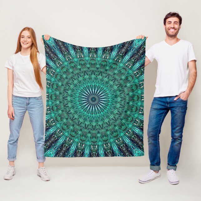 Water Mandala Fleece Blanket (In Situ)