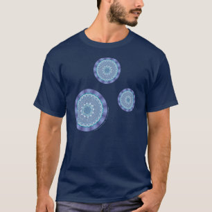 Water Mandala Men's Dark Shirt