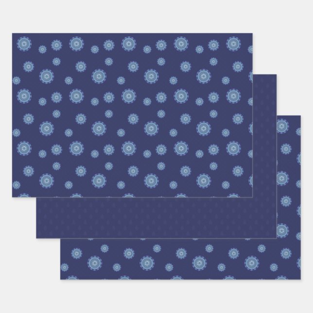 Water Mandala Wrapping Paper Set (Set)