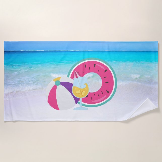 Water Melon Beach Towel (Front)