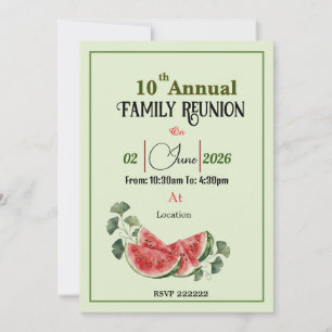 Water melon Get together invitation