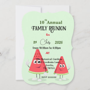 Water melon Get together invitation