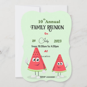 Water melon Get together invitation