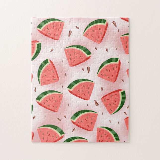 Water Melon Pattern Jigsaw Puzzle (Vertical)