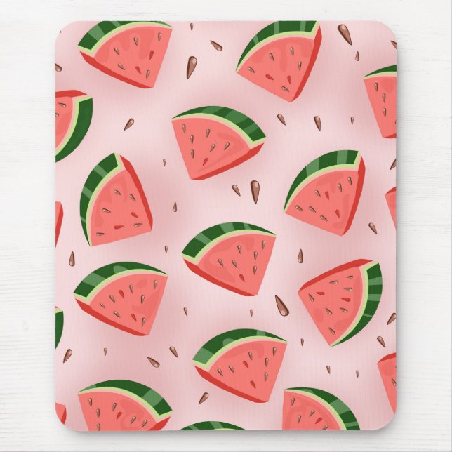 Water Melon Pattern Mouse Pad (Front)
