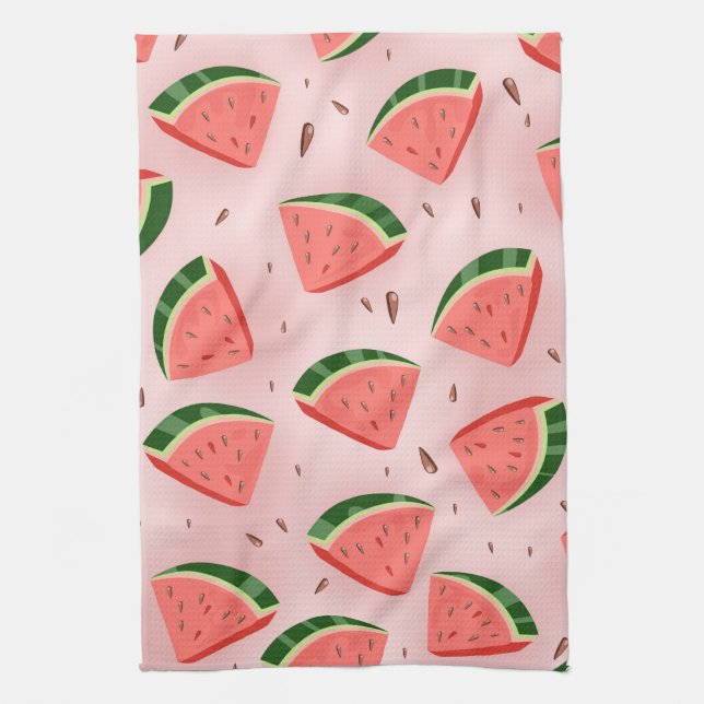 Water Melon Pattern Tea Towel (Vertical)