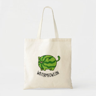 Water-meow-lon Funny Watermelon Cat Pun  Tote Bag