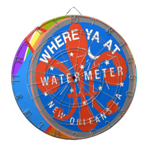 Water Metre Abstract New Orleans Dartboard
