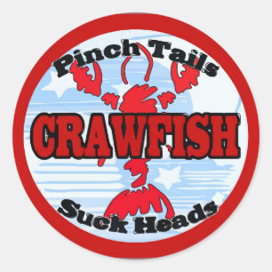 Water Metre Cover Crawfish Classic Round Sticker