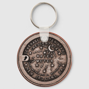 Water Metre Lid Key Ring