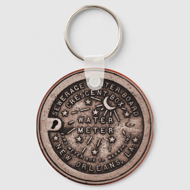 Water Metre Lid Key Ring (Front)