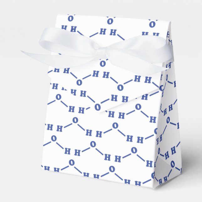 Water Molecular Chemical Formula Favour Box (Front Side)