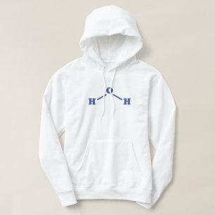 Water Molecular Chemical Formula Hoodie