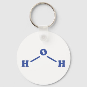Water Molecular Chemical Formula Key Ring