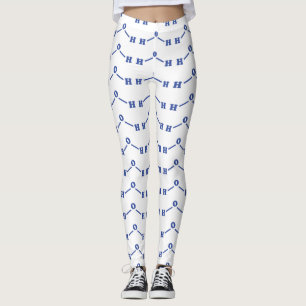 Water Molecular Chemical Formula Leggings