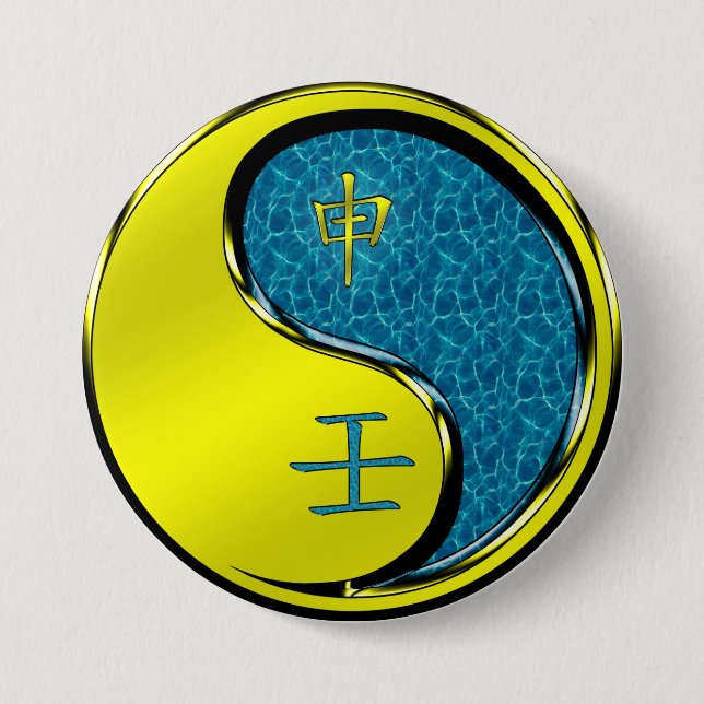 Water Monkey 7.5 Cm Round Badge (Front)