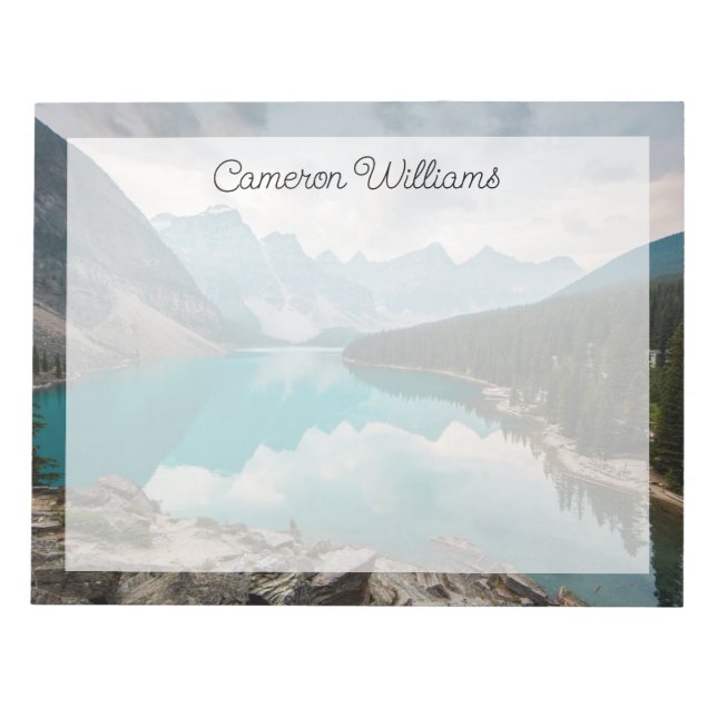 Water | Moraine Lake Alberta Canada Notepad (Front)