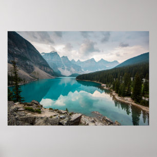 Water   Moraine Lake Alberta Canada Poster