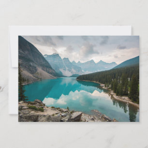 Water Moraine Lake Alberta Canada Thank You Card