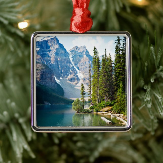 Water | Moraine Lake, Canada Metal Ornament (Tree)
