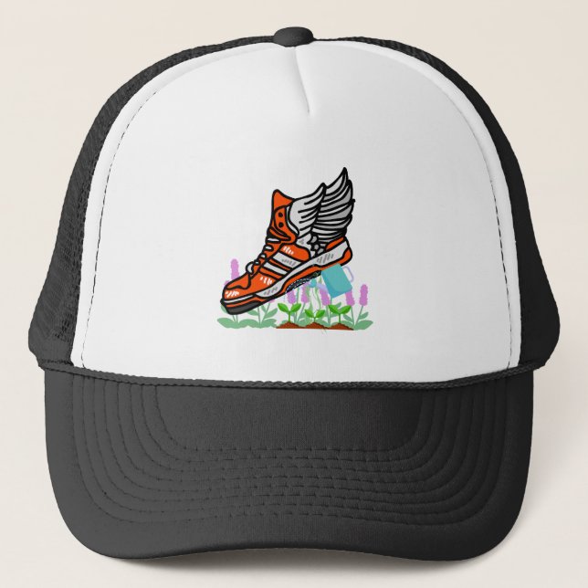Water My Shoes Trucker Hat (Front)