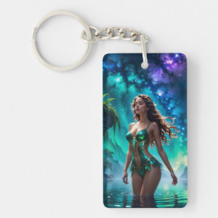 Water Nymph of the Galactic Lake Key Ring