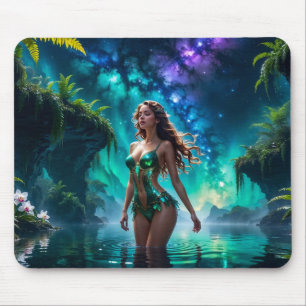 Water Nymph of the Galactic Lake Mouse Pad