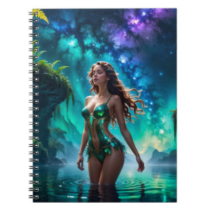 Water Nymph of the Galactic Lake Notebook