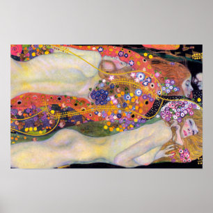 Water Nymphs 2   Gustav Klimt   Poster