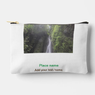 water ocean beach photo add name text place summer accessory pouch