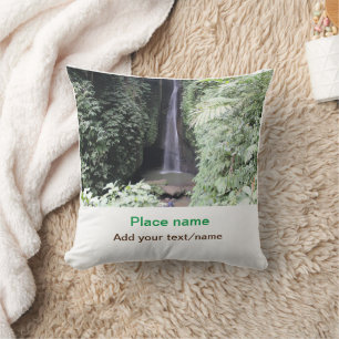water ocean beach photo add name text place summer cushion