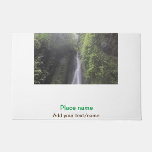 water ocean beach photo add name text place summer doormat