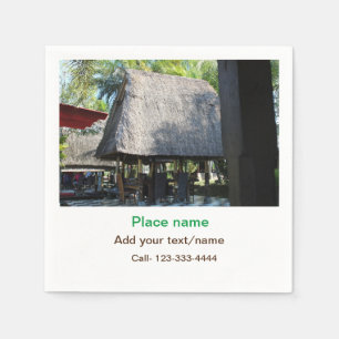 water ocean beach photo add name text place summer napkin
